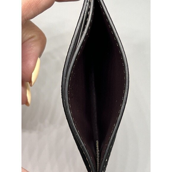 Coach CN032 Disney X Coach Slim ID Card Case With Holiday Print Black Multi NWT - Picture 6 of 9